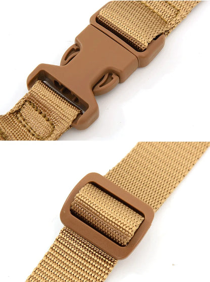 Tactical Single Point Gun Sling Shoulder Strap Rifle Shot Gun Belt with Metal Buckle Hunting Tactical Gear Accessories