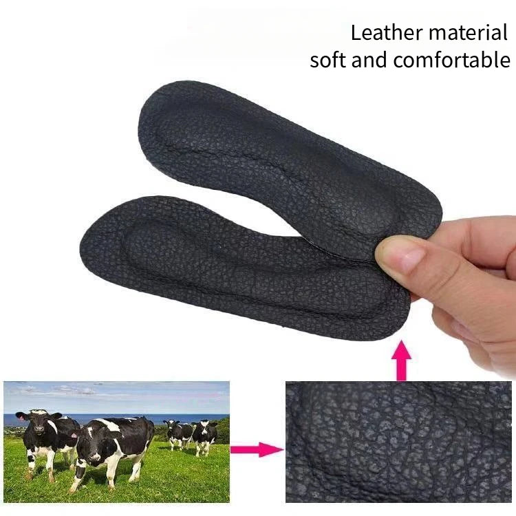 Cowhide Heel Protectors Stickers Sneakers Heels Feet Pads Genuine Leather Non Slip Shoe Pads Foot Pain Relievers Shoes Inserts