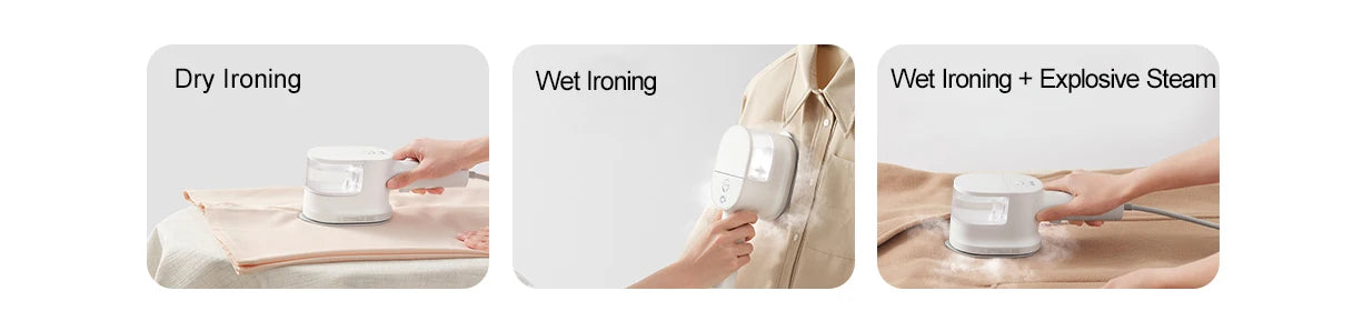 MIJIA Garment Steamer iron Home Handheld Electric Steam Cleaner Hanging Mite Removal Flat Steamer Ironing Clothes Machine