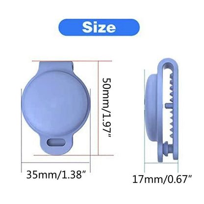 Air-tag Dog Collar Holder Protective Cases for GPS Dog  Silicone Air Tag Cover for MAX Wide 1.4" Pet Collar