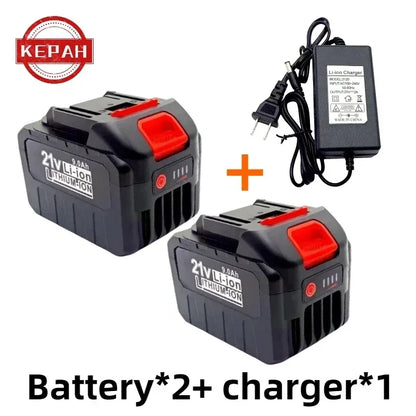 21V 18650 Lithium Battery Rechargeable 9000mAh Batteries High-current High Discharge 21 Volt Replace Battery For Screwdriver