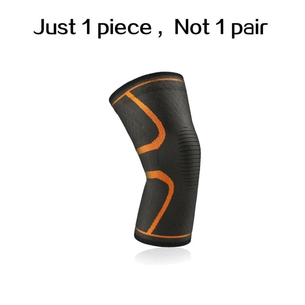 WOSWEIR-1 PC Elastic Knee Pads Nylon Sports Fitness Kneepad Fitness Gear Patella Brace Running Basketball Volleyball Support