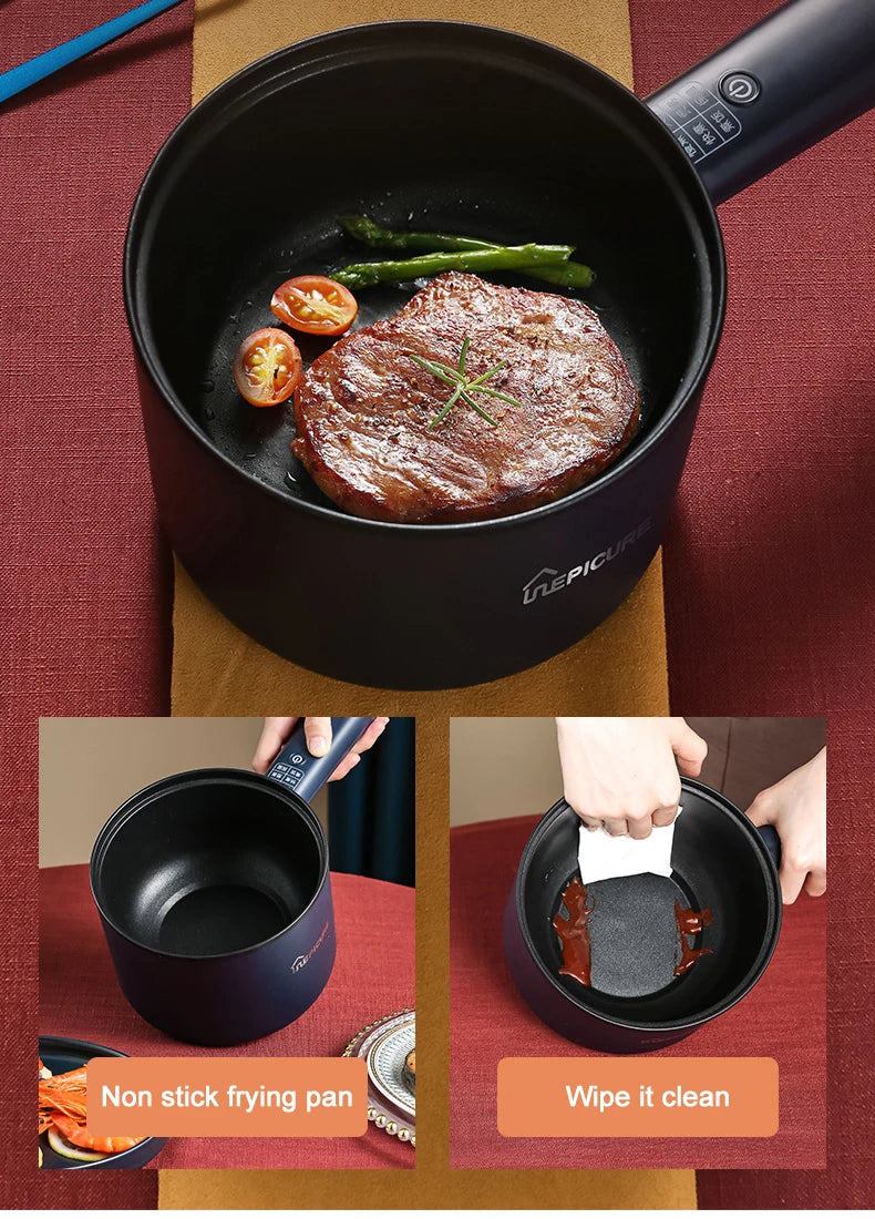 Multifunction Cooker Household Single/Double Layer Hot Pot Electric Rice Cooker Student Dormitory Mini Non-stick Pan Pots EU/US