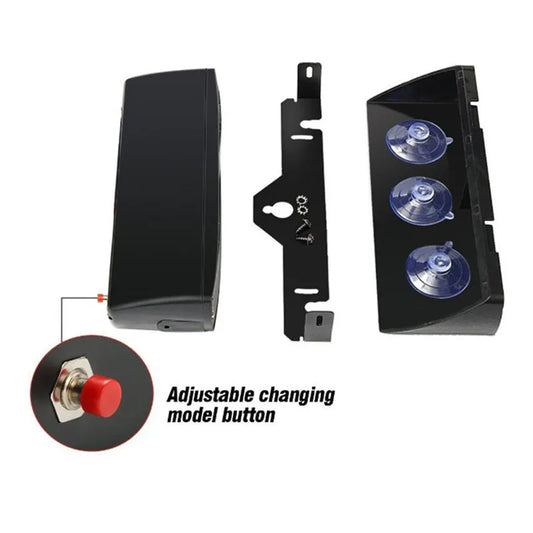 16W Car Windshield LED Strobe Light 12V Waterproof Police Lights Warning Light Flash Dash Emergency Signal Lamps by PDG ibma