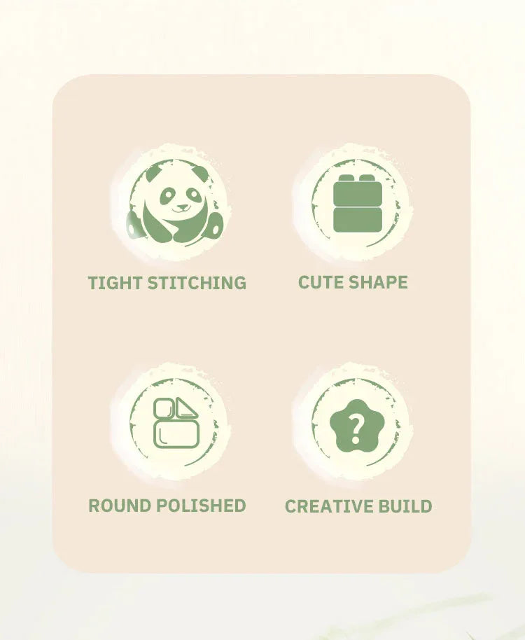 Creative DIY Assemable Animal Cute MINI Chinese Style Animal Panda Building Block Educational Boy Toys For Children Model Bricks