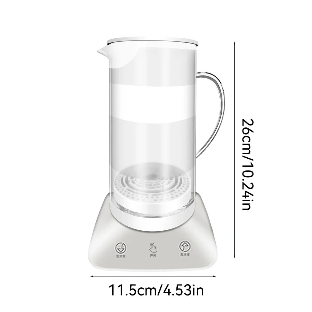 1Pc 1.1L Hydrogen Enriched Water Bottle Large Capacity Electrolyzed Hydrogen Water Bottle Generator For Home Office AC 110-240V