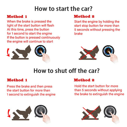 Universal Car alarm with remote starter Autostart system Start stop button system Car accessories Alarm automotive Smart lock