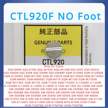 New CTL920 CTL920F 2.3V Energy Rechargeable Capacitor Rechargeable Battery Accumulator Casio G-4000 G-3000