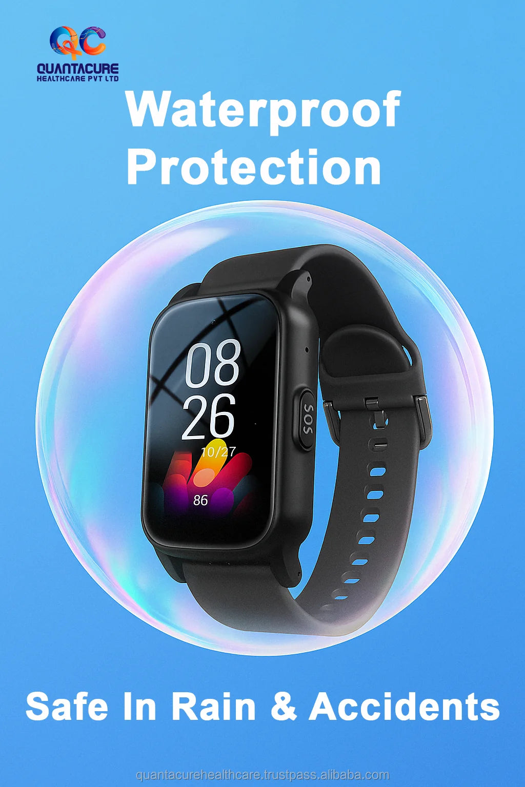 2025 QC V15 VS5 Health Watch Elderly Kids 4G GPS WiFi Tracker SOS Call Video Chat BP HR SpO2 Temp IP67 AI Silicone Band