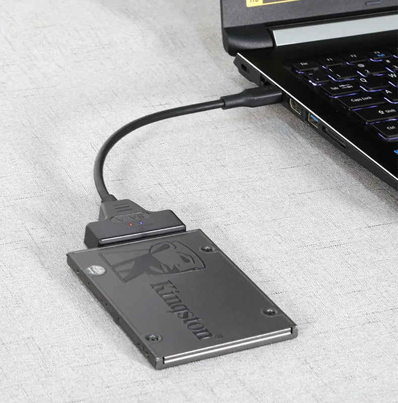 30CM SATA to USB 3.0 Adapter Cable For 2.5 inch Hard Drive HDD/SSD Data Transfer External Hard Disk Drive Converter Support UASP