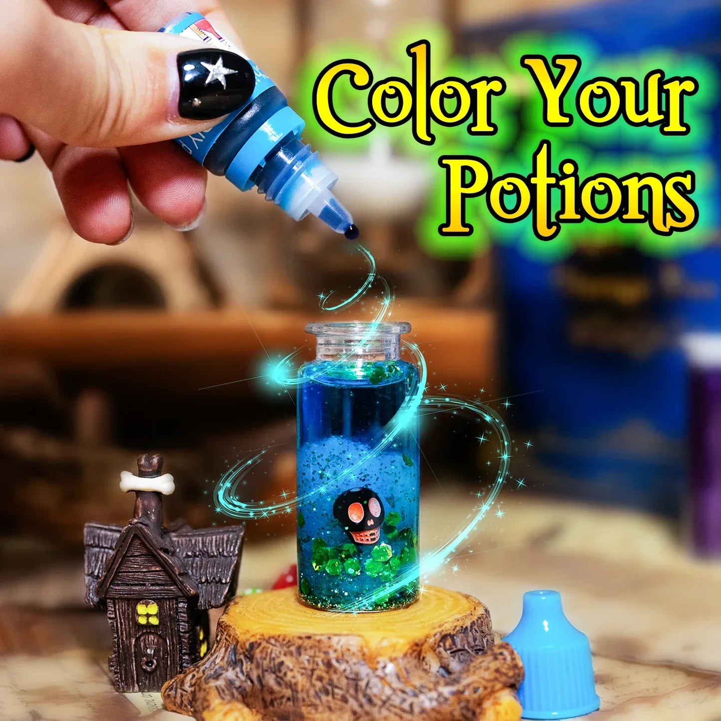 Fairy Magic Potions Kit Kids DIY Witch Glowing Spell Potion DIY Handmade Toys Science Experiments Kids Craft Kit Educational Toy