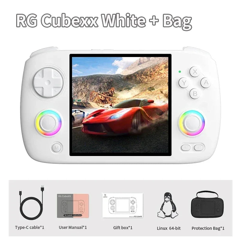 NEW ANBERNIC RG CUBEXX Retro Handheld Game Console Video Player Gaming Linux HD IPS RGB WIFI Bluetooth PSP Games Gift RGCUBEXX
