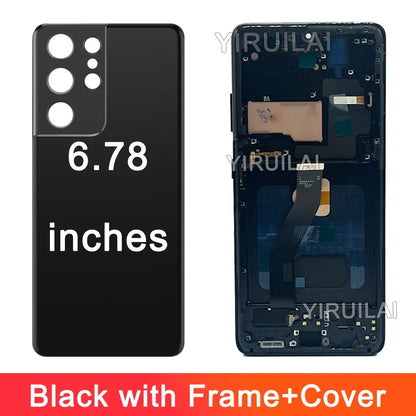 6.78" Super AMOLED For Samsung S21 Ultra 5G G998 G998U Display Touch Screen Digitizer For Samsung S21Ultra G998B LCD