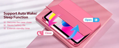 Case for iPad (A16) 11th Generation 11 Inch 2025, iPad 10th Generation Case 10.9 Inch 2022 with Pencil Holder,Protective Cover