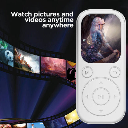 2026 New 1.8 inch Slim MP3 Player Bluetooth 5.4 — Portable Walkman, Compatible eBook Recording FM Radio Music Player