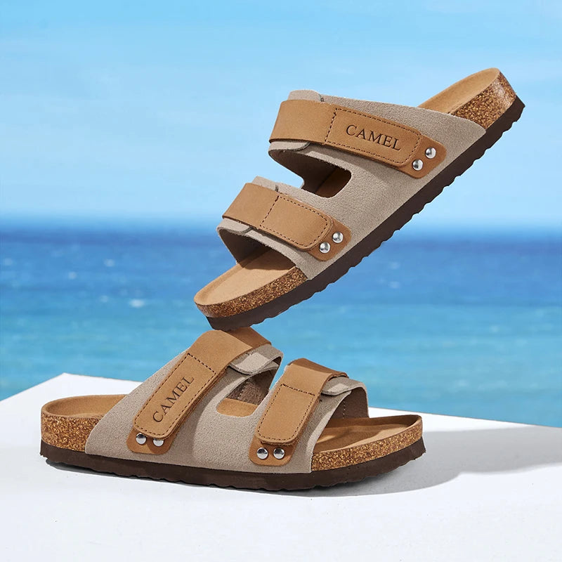 GOLDEN CAMEL Men's Shoes Non-slip Retro Breathable Casual Shoes for Men Women Beach Sandals Summer Fashion Shoes Luxury