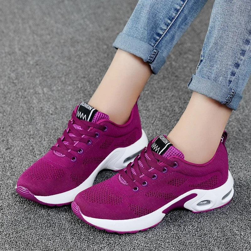 MAEDEF New Fashion Ladies Casual Shoes Summer Light Mesh Breathable Shoes Women's Sports Shoes Outdoor Anti-slip Training Shoes