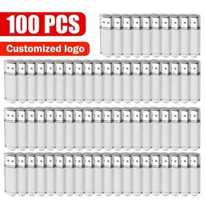 100pcs/lot factory price usb 2.0 flash drive 512MB 4GB 16GB usb metal pendrive 4GB 64GB usb memory stick Free Custom logo gifts