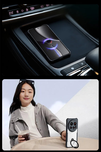 Xundd for Xiaomi 15 Ultra Case, Airbag Shockproof Back Transparent Phone Cover with Camera Protection,Acrylic+TPU Hybrid Shell