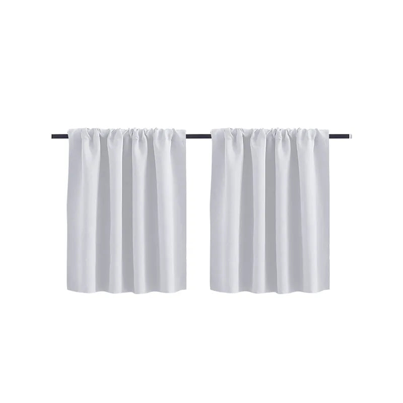 Modern Simple New Solid Color High-precision Short Curtain Finished Blackout Curtain Kitchen Partition Curtain Coffee Curtain.