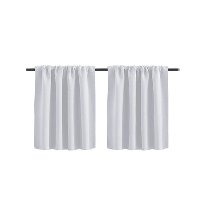 Modern Simple New Solid Color High-precision Short Curtain Finished Blackout Curtain Kitchen Partition Curtain Coffee Curtain.