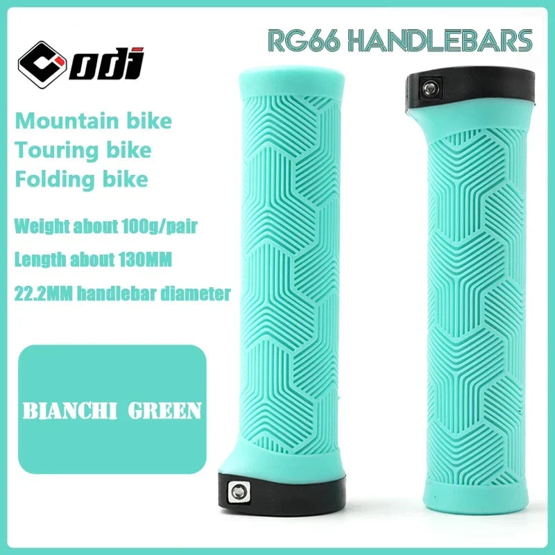 ODI Rubber Bicycle Grips 22mm Set Ergonomic MTB Handlebar Grips for Dirt Pit BMX And Mountain Bike in Purple Brown Pink Black