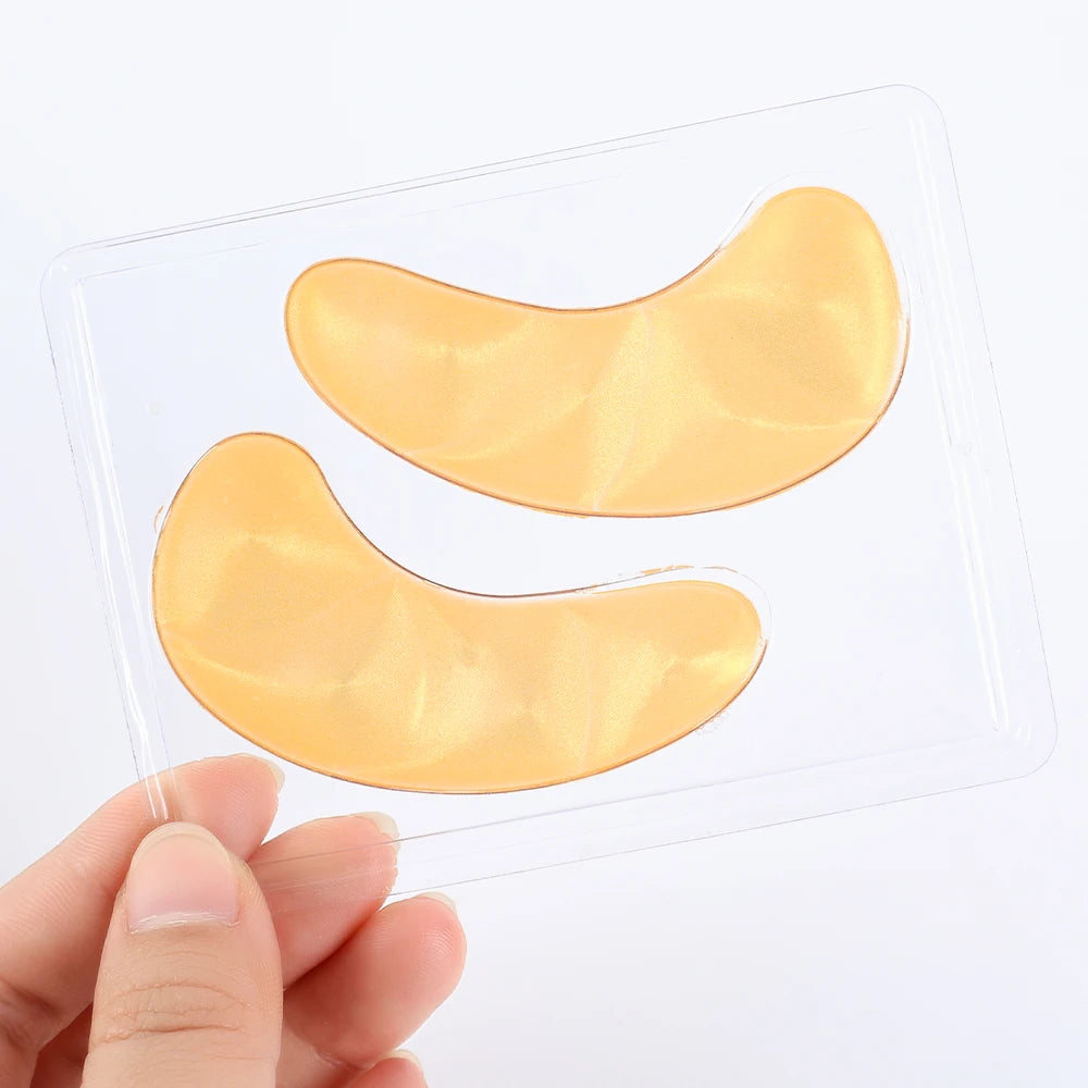 Gold Moisturizing Crystal Collagen Eye Mask Anti-Wrinkle Anti Aging Fade Dark Circles Skin Care Patch Dilute Fine Lines Mask