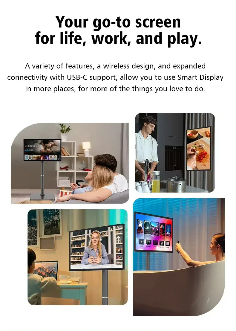 Interactive 21.5 27 Inch Smart Television in Cell Touch LCD Screen 2K Panel Rotating TV with Android 13