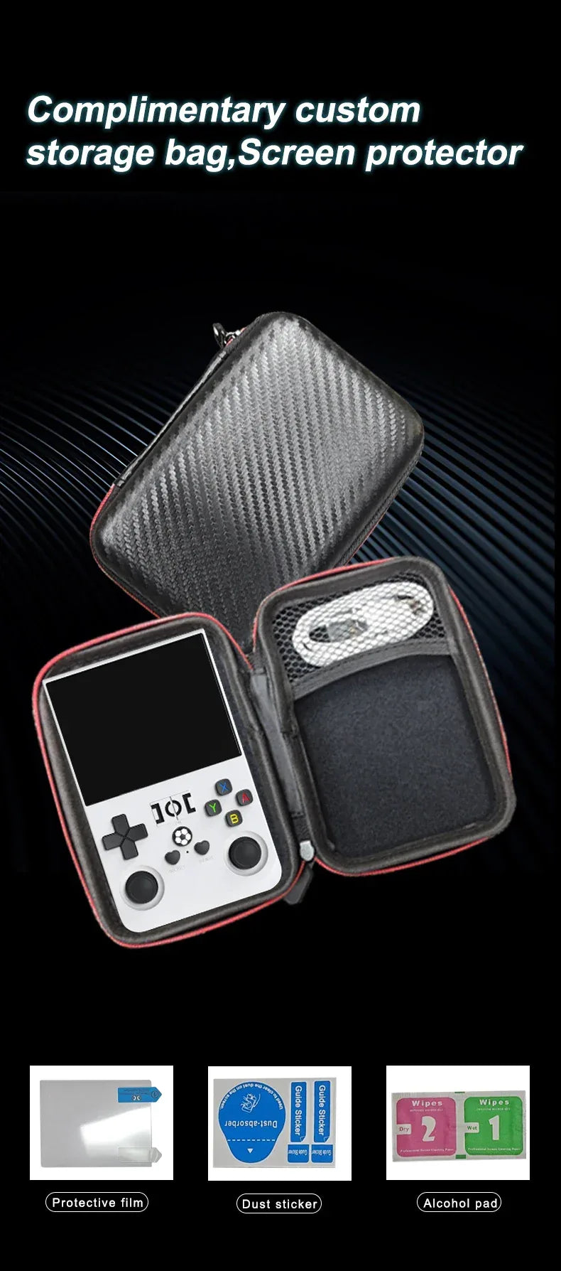 Open Source R36 PRO Retro Handheld Video Game Console Linux System 3.5 Inch IPS Screen Portable Pocket Player 128GB Games R36S