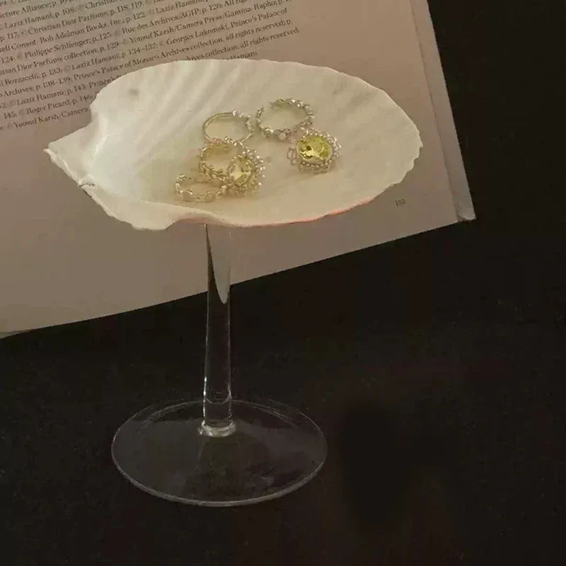 Nordic Handmade Natural Conch Shell Wine Glass Creative Party Drinking Set Ladies' Niche Champagne Glasses Bar High-end Utensils