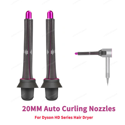 Auto Hair Dryer Curling Attachment 20/30mm Curling Nozzle For Dyson Airwrap&HairDryer Attachment Styling Nozzles For Dyson HD08