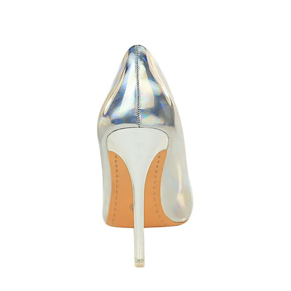 Women Fetish 10.5cm High Heels Pumps Wedding Bridal Stiletto Wedding Bridal Heels Lady Scarpins Office Party Green Blue Shoes