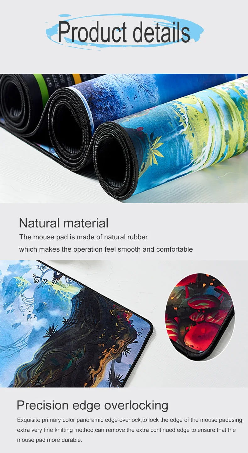 Oni Mouse Pad Gaming Mousemat Large Desk Mat Pc Gamer Accessoires Mousepad Speed Keyboard Pads XXL 900x400 Keyboard Mousepad