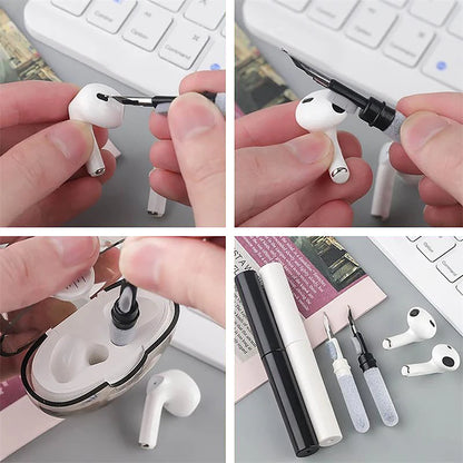 Headphone Cleaning Pens Bluetooth Earphone Cleaning Tools Multifunctional Phone PC Screen Keyboard Integrated Cleaning Brush Kit
