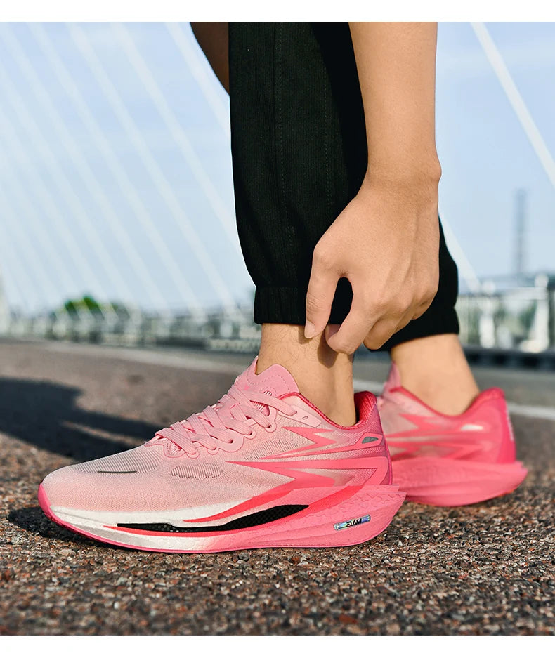 Men's Running Shoes Jogging Breathable Mesh Cushioning Non-Slip Outdoor Casual shoes Couple Trainer Race Sneakers Off-road Shoes