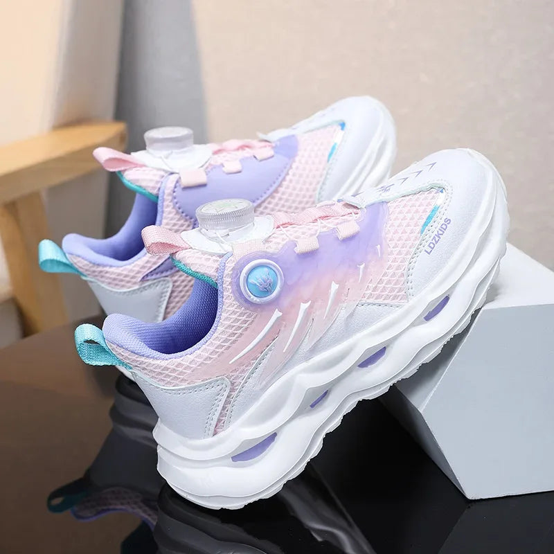 Summer Breathable Sport Shoes for Children Girls Casual Student School Walking Shoes Anti-slip Fashion Tenis Footwear