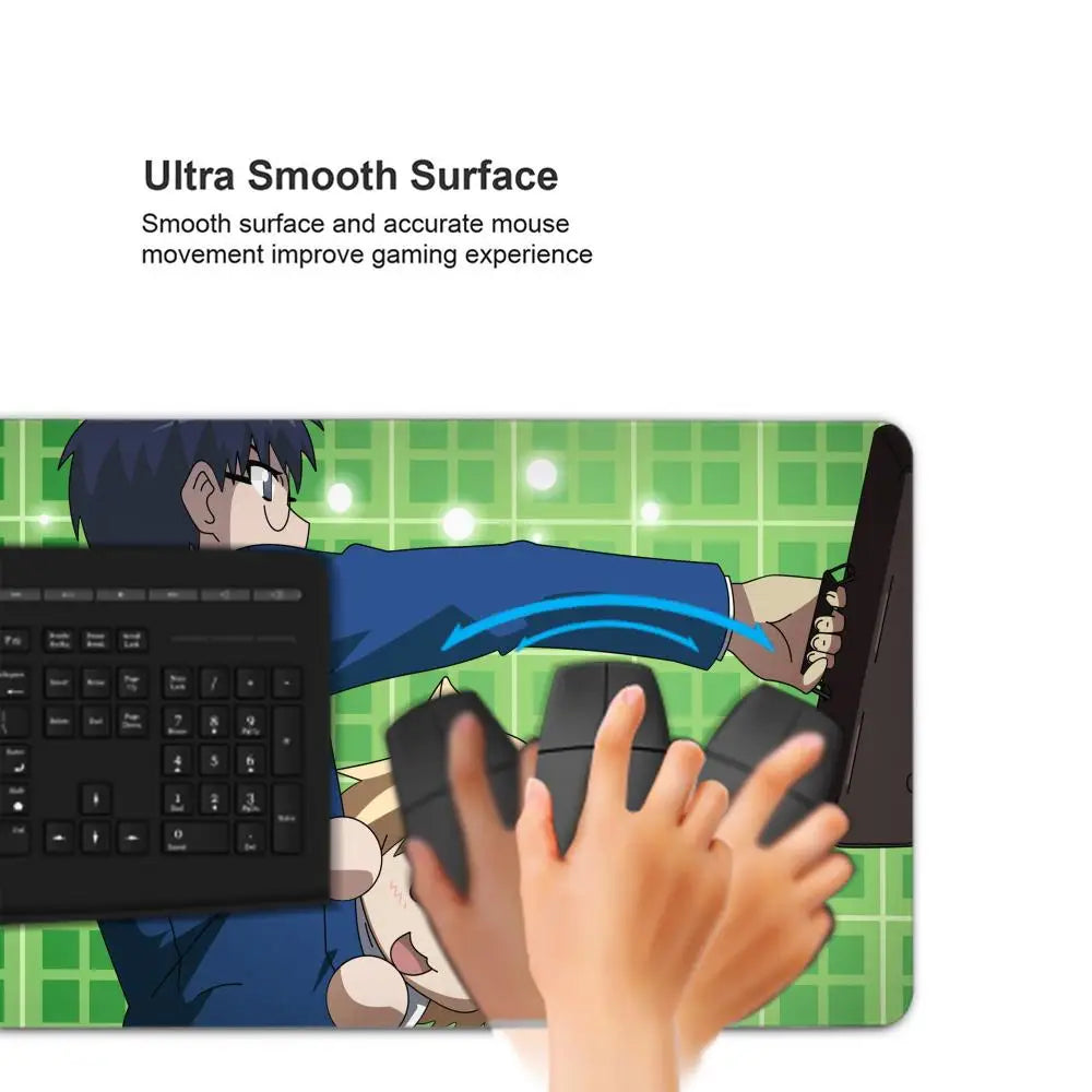 Neco-arc Gamer Cabinet Mouse Pad Anime Gaming Accessories Rubber Keyboard Office Tables Computer Desk Mat Carpet Mousepad