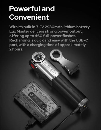Godox Lux Master Retro Camera Flash Portable for Canon Sony Nikon Fuji Olympus Leica Pentax