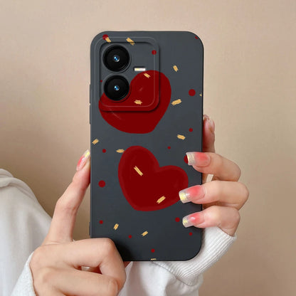 Case For Vivo Y22 Y22S Cover Camera Lens Protector For Vivo Y 22 Soft Liquid Silicone Cartoon Phone Back Covers For Women Man