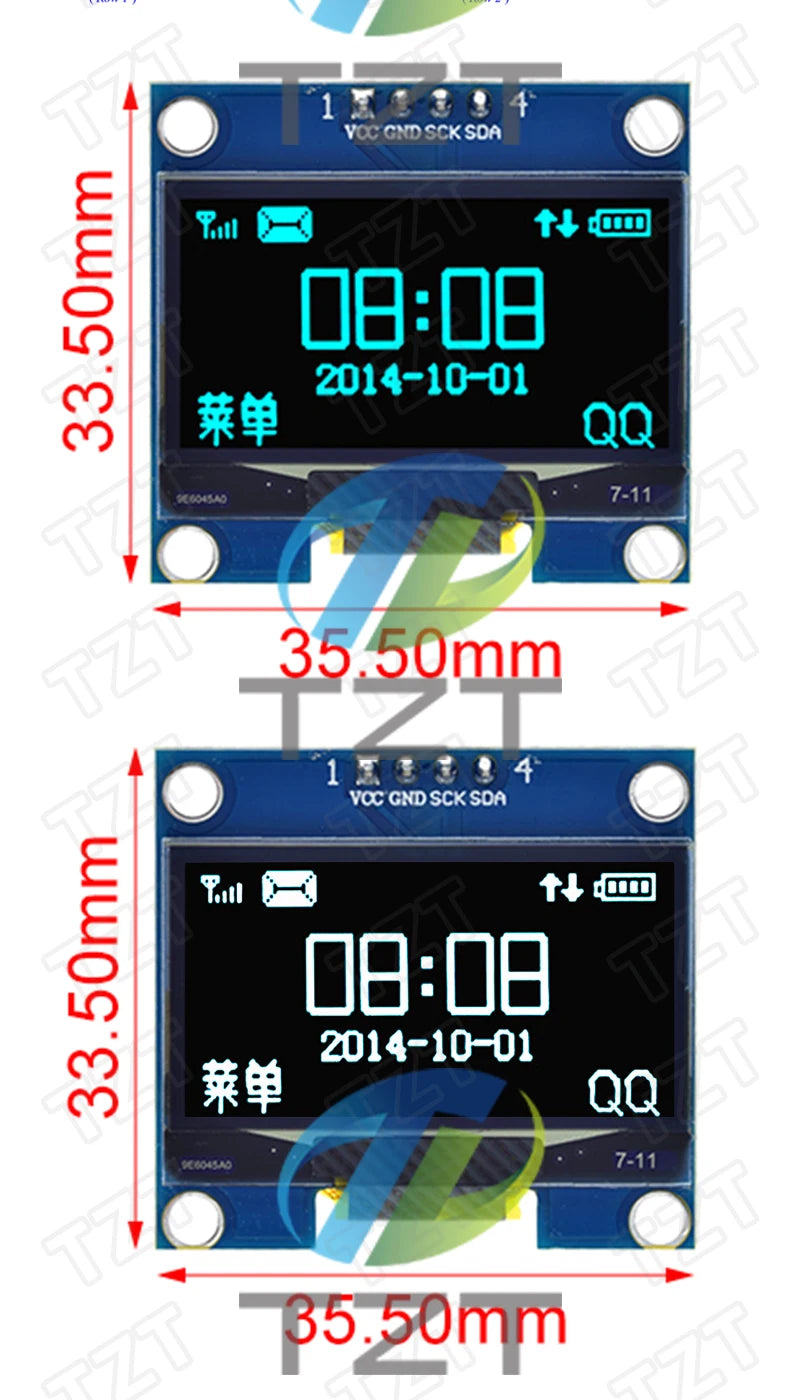 1.3 inch OLED module SPI/IIC I2C Communicate white/blue color 128X64 1.3 inch OLED LCD LED Display Module 1.3" OLED Module