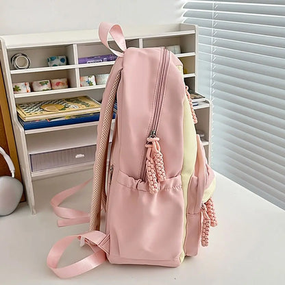Cute Japanese Style Backpack Nylon Multi-function School Bag Large Capacity Handbag Student
