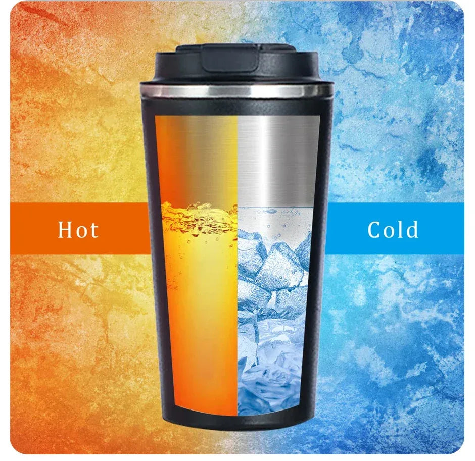 Stainless Steel Smart Coffee Tumbler Thermos Cup with Intelligent Temperature Display Portable Travel Mug 380ml 510ml
