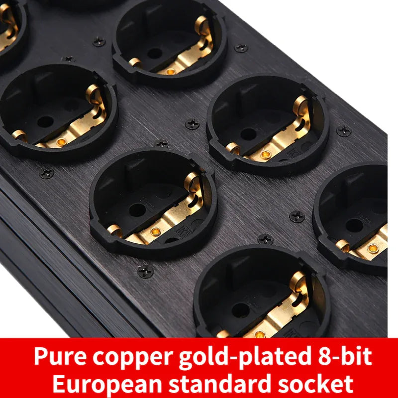 Pawalle Tp80 Audio Noise AC Power Filter Power Conditioner Power Purifier Surge Protection with EU Outlet Power Strip