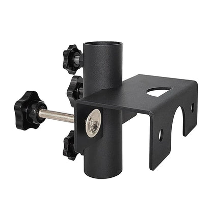 Support de parasol compact pour balcon et jardin, doté d'une pince robuste pour un maintien sûr et une installation facile.