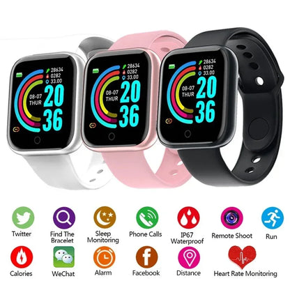 Watch Bluetooth Pro Smart Fitness Tracker Sports Watch Heart Rate Monitor Blood Pressure Smart Watch Bracelet for Android IOS