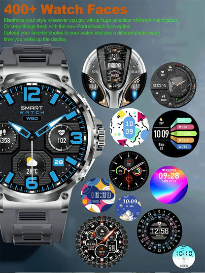 2025 New Military GPS V69 Smart Watch Men 1.85 inch 710 mAh Heart Rate GPS Sports IP68 Waterproof Bluetooth Talk  Smartwatch Man