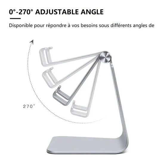 Aluminum Phablet Phone Universal Desktop Stand Double Folding Portable Telescopic Stand Folding Storage Multi Angle Adjustment