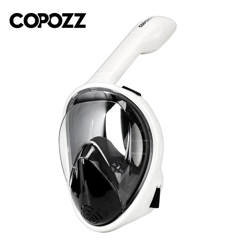 COPOZZ Scuba Underwater Hunting Diving Mask Anti Fog Snorkel Mask Breathing for Gopro Camera Men Women Full Face Mask Adult