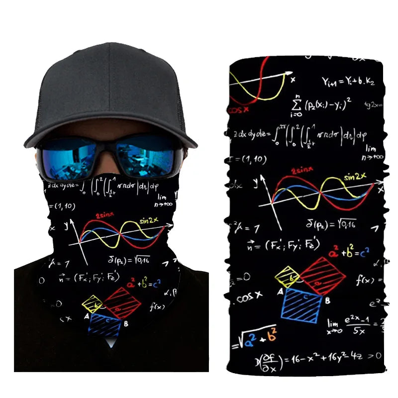 UV Protection Face Mask Neck Gaiter Windproof Scarf Sunscreen Breathable Bandana Balaclava for Sport Outdoor Running Motorcycle