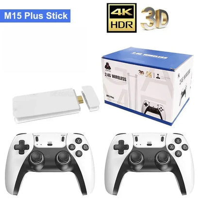 M15 Plus Game Stick Pro HD Output Retro Video Game Console Mini TV Handheld Classic Home Plug and Play Gaming Player